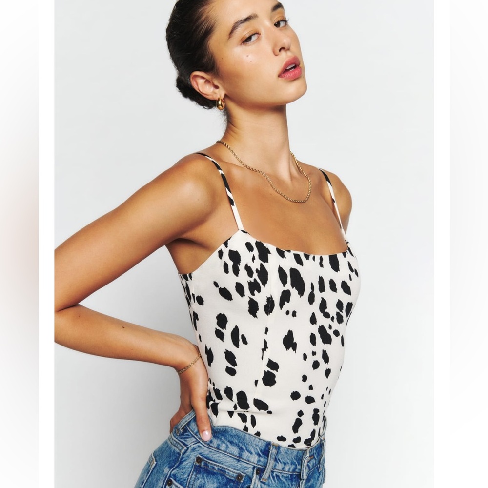 Reformation Harley Tank Top, Savannah, Size 2